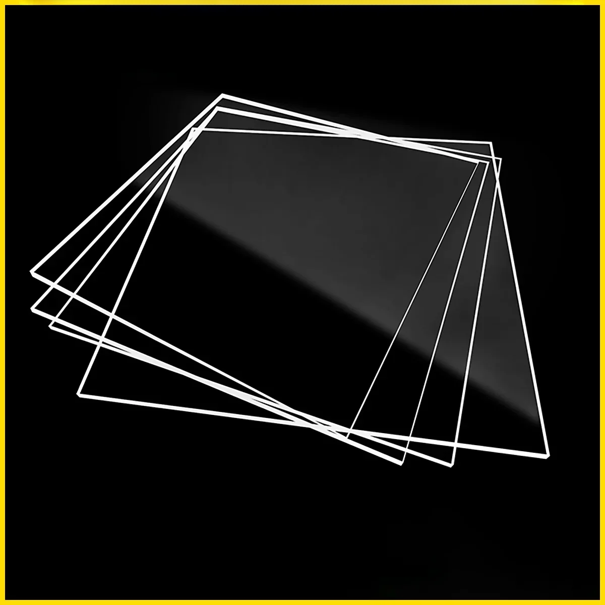 Plaques/panneau acryliques hautement transparents, feuille de plexiglas transparente, THK 1-20mm, Production faite à la main, Support de personnalisation