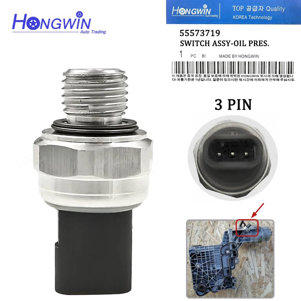 

5PCS Oil Pressure Sensor For Chevrolet Cruz C100 C140 J300 V300 Vauxhall Opel Antara Insignia Zafira 1.3 2.0 55573719 51CP35-01