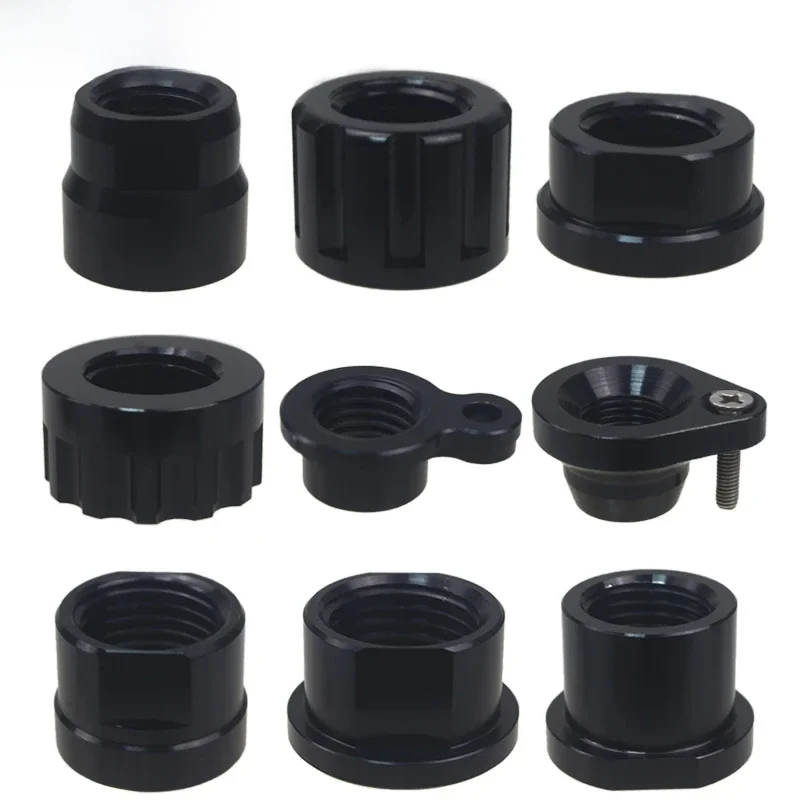 AliExpress heppe Bicycle Thru Axle Nut M12 M14 M15 Thread Axle Nuts Bike Hub Tube Shaft Skewer Cap for