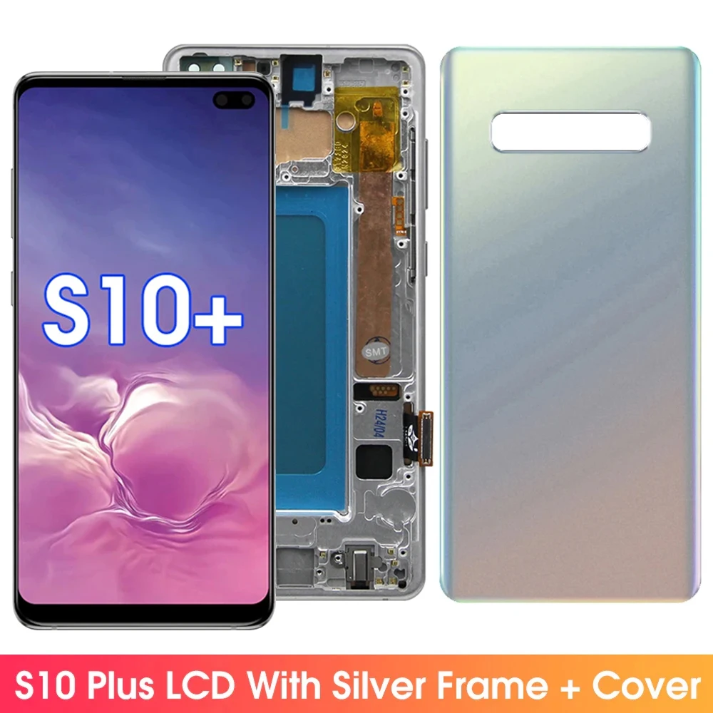 Novo! Conjunto de tela tft para samsung galaxy s10 plus g975 display lcd digitador da tela toque para samsung galaxy s10 g973