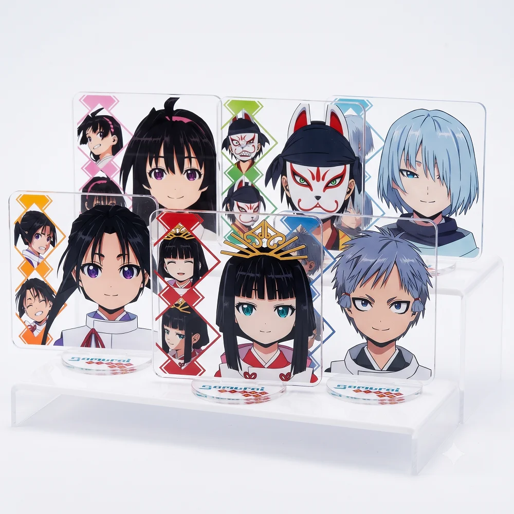 The Elusive Samurai Anime Acrylic Keychain Stand Figure Nige Jouzu no Wakagimi Yorishige Shizuku Game Character Desktop Gift