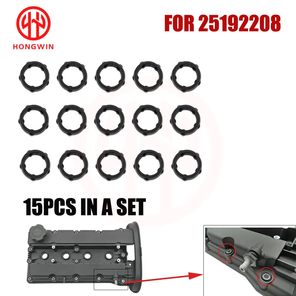 

15PCS Sealing Ring For Premium Cylinder Head Bonnet 25192208 Fits Chevrolet COVER engine head cylinder head Buick Daewoo Opel