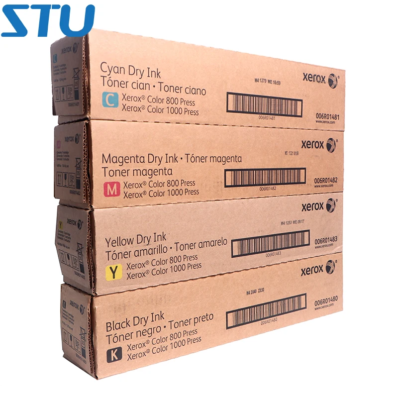 1Set 4PCS CMYK Original Toner Cartridge for Fuji Xerox 800 800i 1000 1000i 2100 3100 High Speed Copier