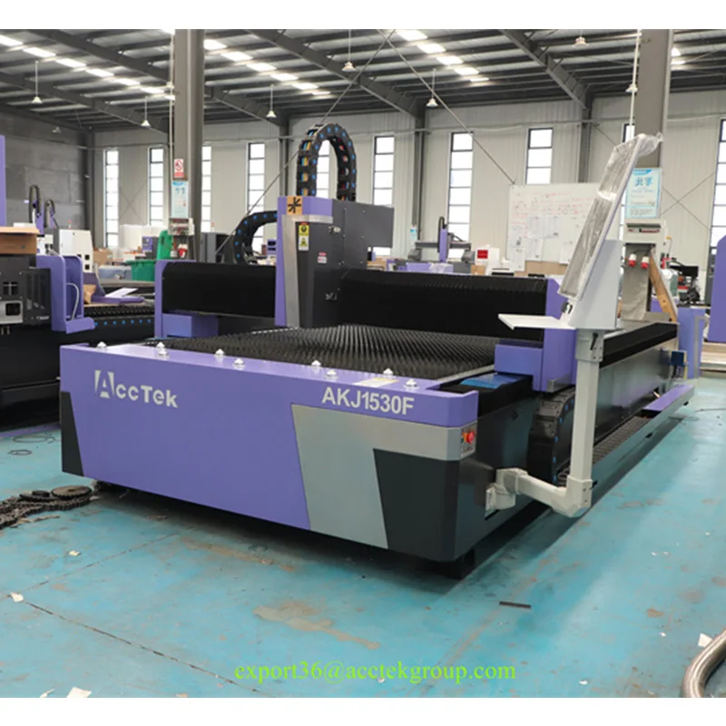 AccTek 1kw/1.5kw/2kw/3kw Fiber Laser Cutting Machine 1530 Raycus/Max Laser Cutter