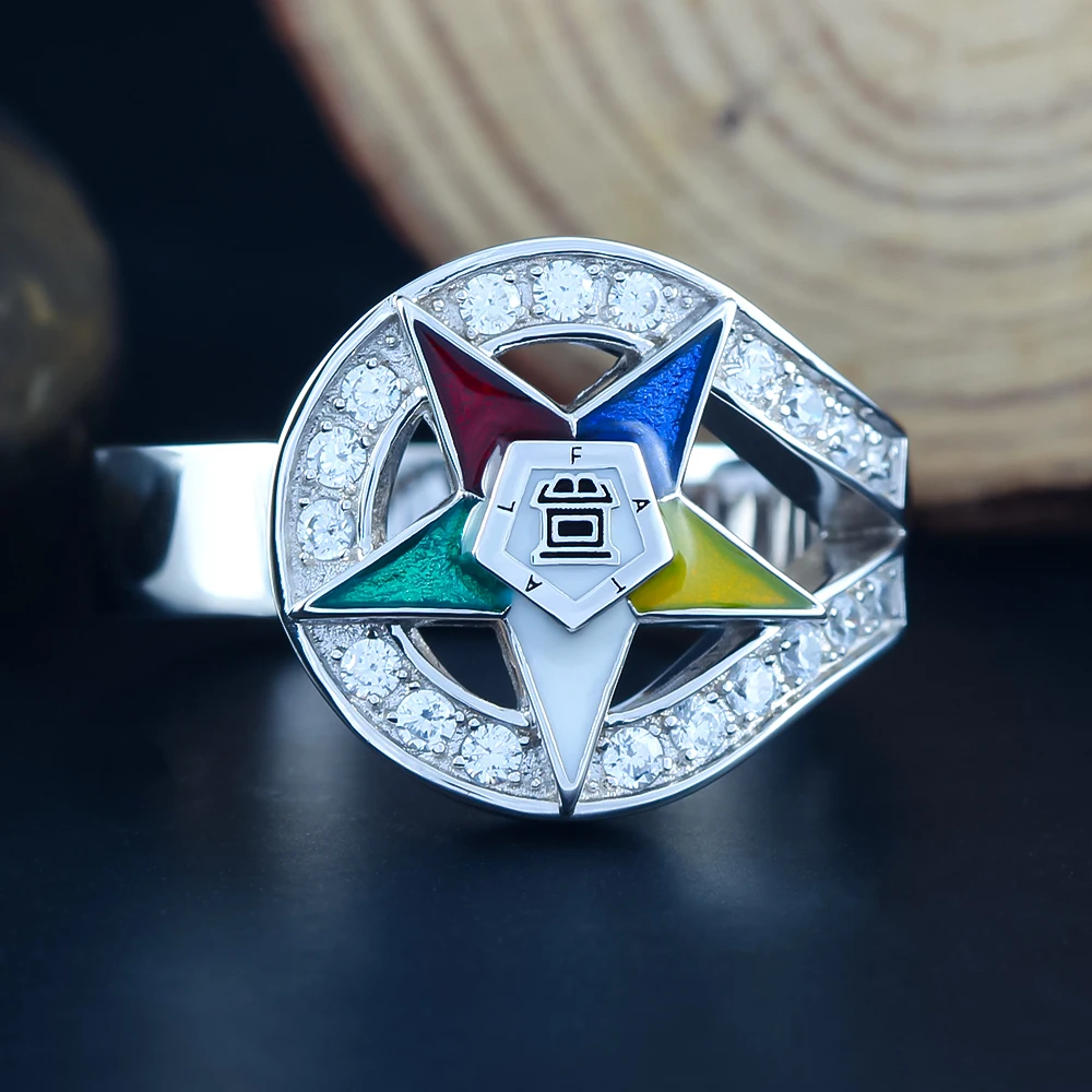 Order of the Eastern Star OES General Grand Chapter Masonic 925 Sterling Silver Ring