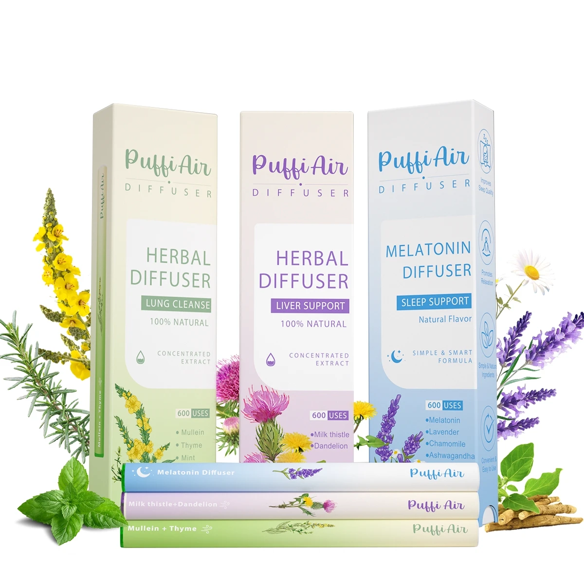 Difusor natural de aromaterapia para limpieza de pulmón