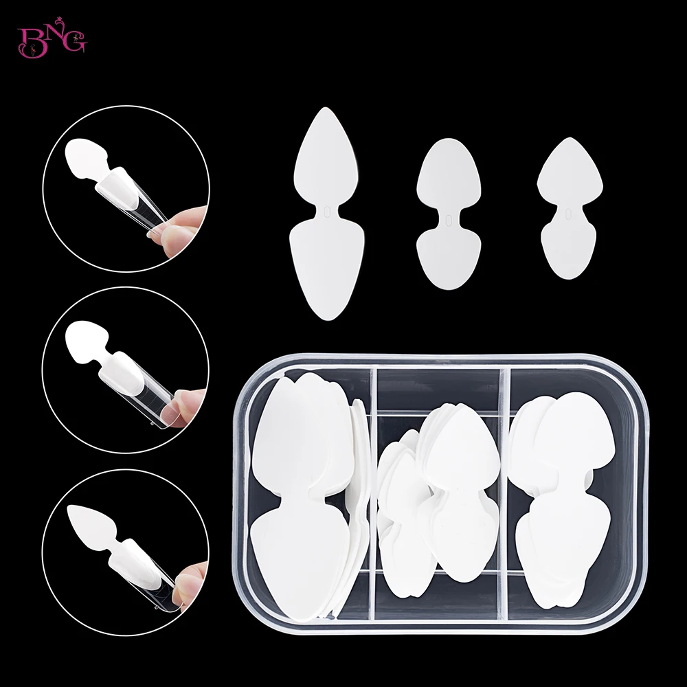 36pcs Quick Building Silicone French Manicure Stickers for Gel Extensions Nail Molds Dual Nail Forms Double-sided Reusable