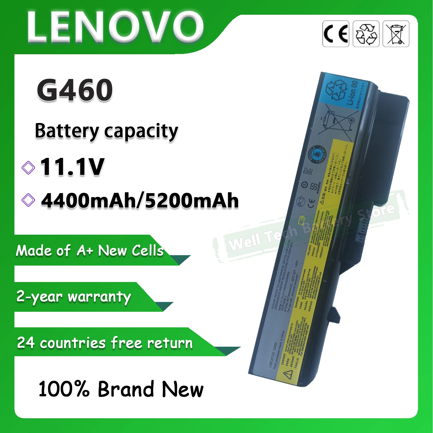 G460 Аккумулятор для ноутбука LENOVO B470 B470A B470G B570 B570A B570G G460 G460A G460E G460G G460L G465 G465A Series