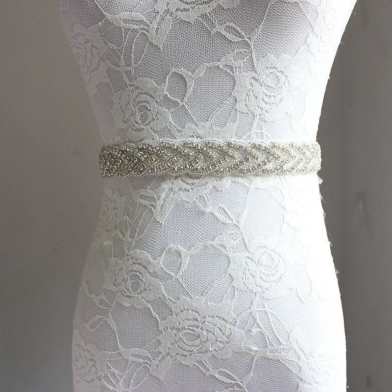 Luxury Ladies Belt Crystal Belt Wedding Dress Accessories Rhinestone Bride Belt, Wedding Party Prom Gown Applique Supplies