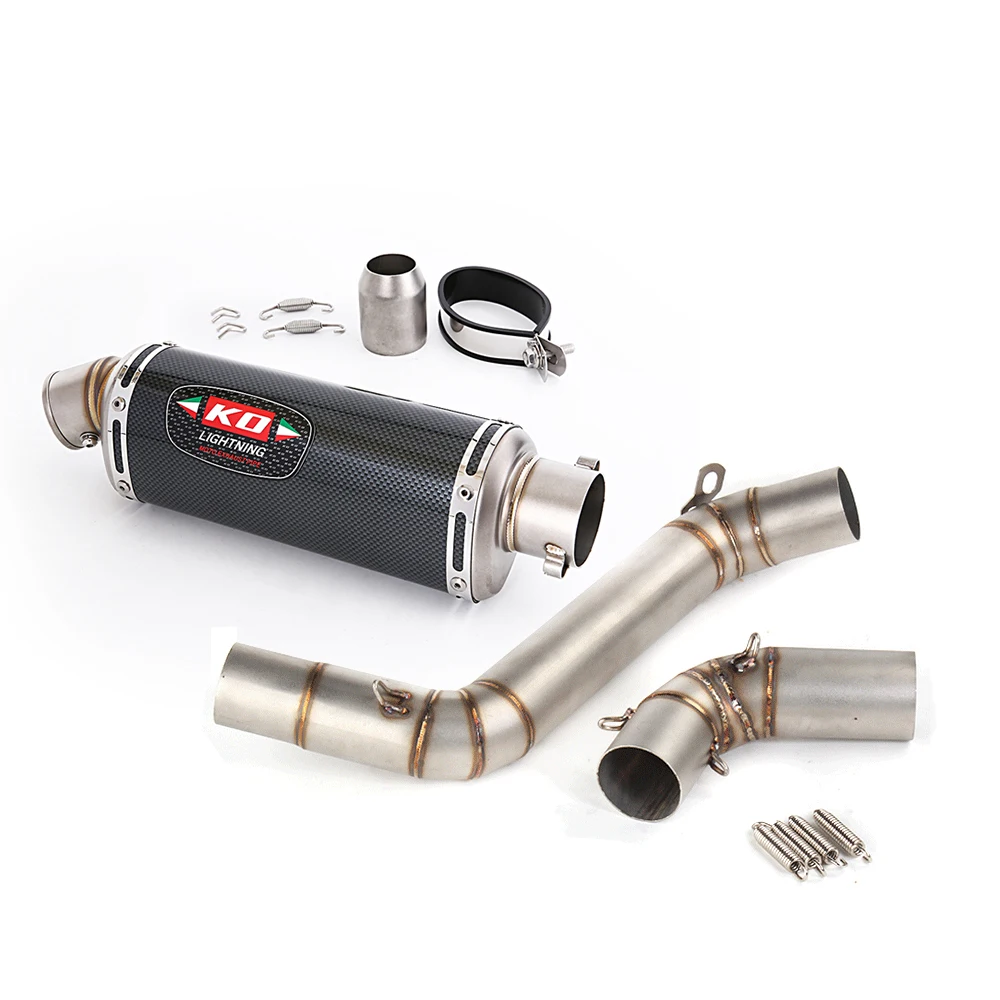 

Motorcycle Modified Exhaust Espace System Middle Link Pipe With DB Killer Stainless Steel For Super Duke 200 390 2012-2019