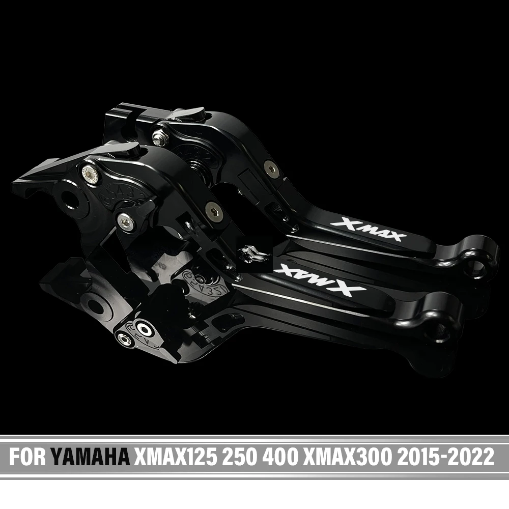 For YAMAHA XMAX300 XMAX400 2015-2022 XMAX125 XMAX250 Folding Brake Clutch Levers Motorcycle Adjustable Extendable CNC Handles