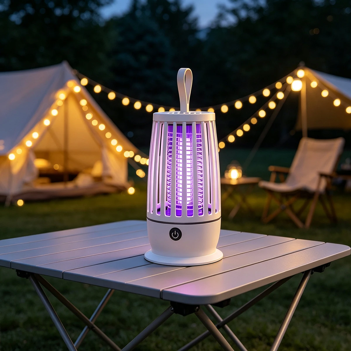 Elektrische Mückenvernichterlampe 2-in-1 UV-Mückenvernichter Leise Nachtlicht Steck-/USB-Aufladbare Outdoor-Mückenvernichterlampe – Detail 4