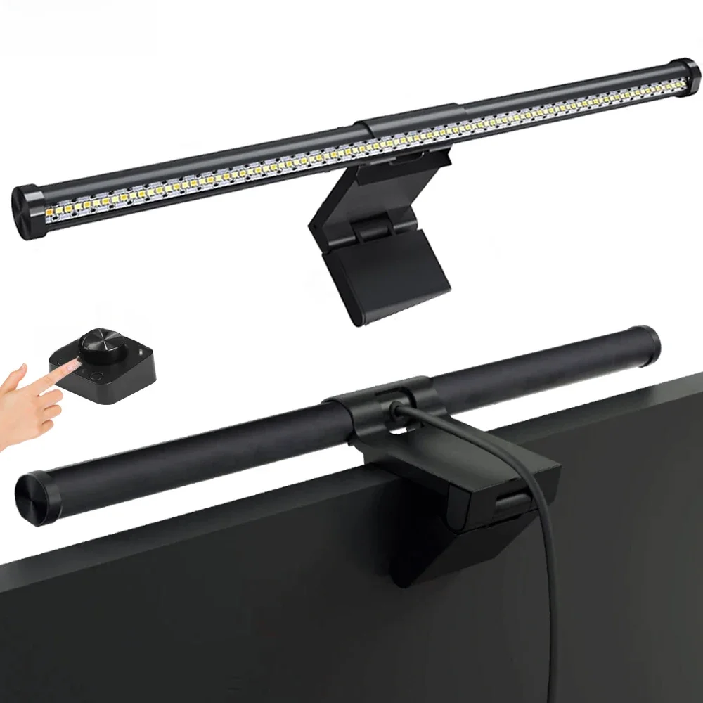 Lampa biurkowa LED Eye-Care Led Monitor Light Bar PC Monitor RGB Screen Light Bar Stepless Dimming Reading Wisząca lampa stołowa — zdjęcie 2