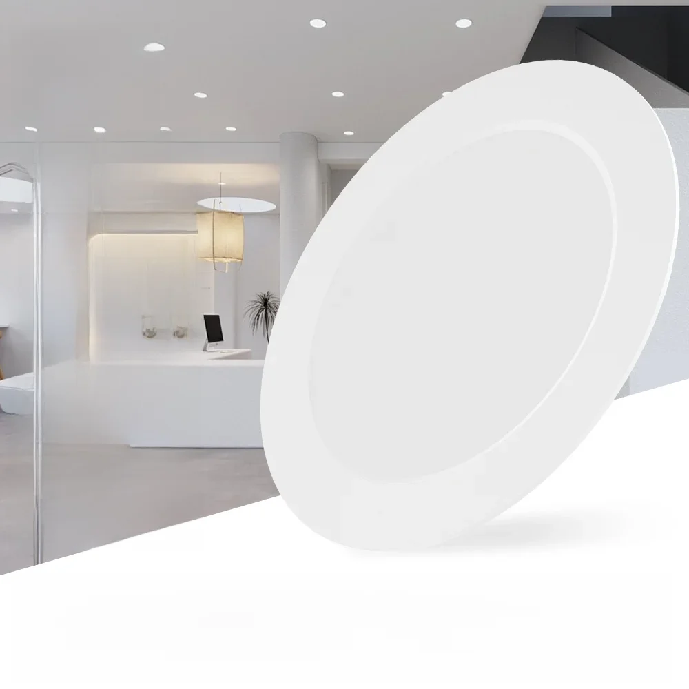 25W LED Downlight Recessed Round Ceiling Lamp Indoor Spotlights Home Living Room Kitchen Lighting Warm/Cold White 5W 10W 15W 20W