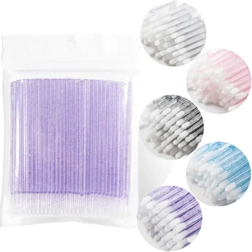 Escovas De Cílios Descartáveis De Cristal, Cílios Individuais Removendo Ferramentas, Microbrushes