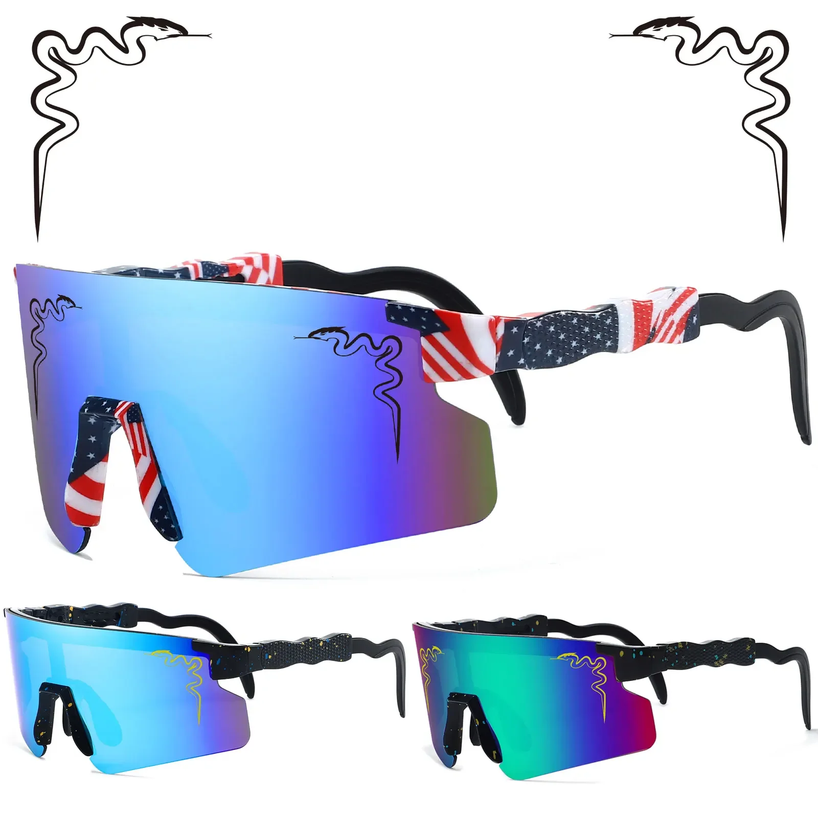 AliExpress VAGHOZZ Sunglasses Men Women UV400 Sun Glasses Baseball Outdoor Sport Cycling Eyewear Mtb Bike Bicycle Goggles