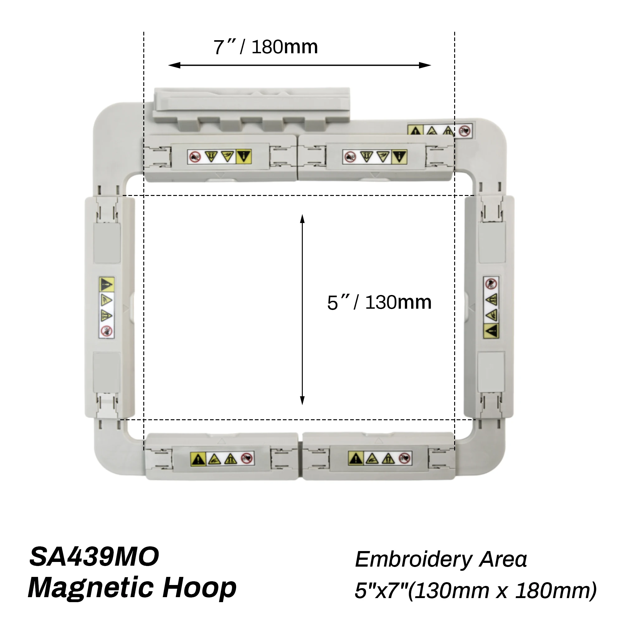 

SA439MO Magnetic embroidery frame for Brother NQ1600E NQ1400E NQ3600D NQ3500D 4000D 2800D 2500D 1500D V7 V5 V3 Baby Lock Solaris