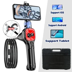 360 endoscopio rotativo controllato Video endoscopico con per Apple Iphone Ios Car Camera rotazione articolazione boroscopio automobilistico