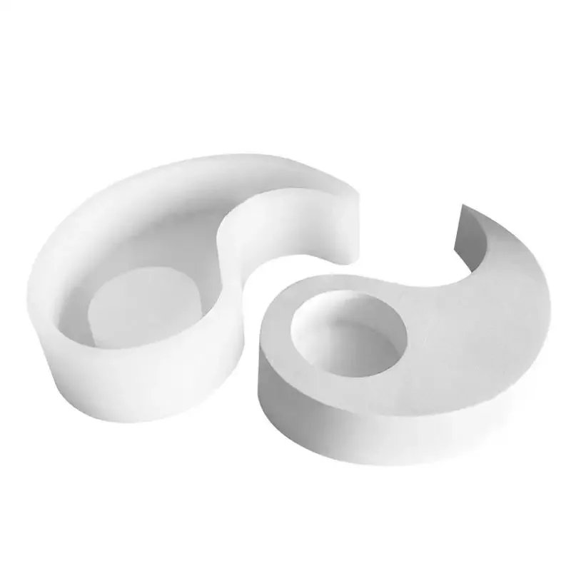 Yin And Yang Silicone Mold Craft Making Mold Supplies Yin And Yang Candlestick Silicone Cement Vessel Scented Craft Art Tai Chi — zdjęcie 2