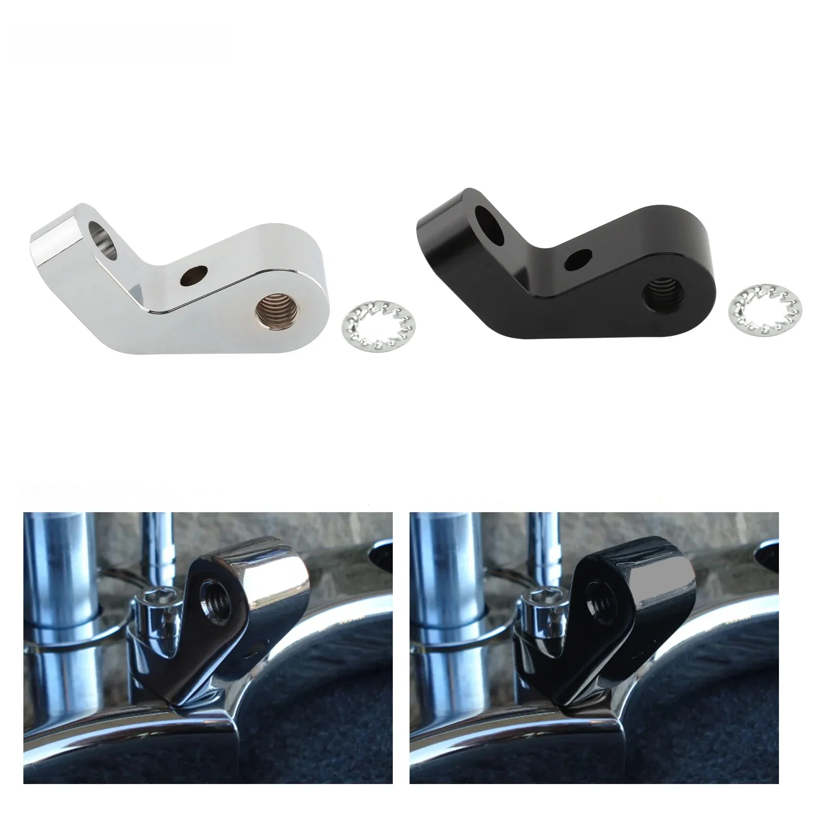 AliExpress UNDEFINED Motorcycle Extended Headlight Mount Extended Aluminum Headlamp Bracket for Harley Softail Springer Bobber Chopper Custom Bike