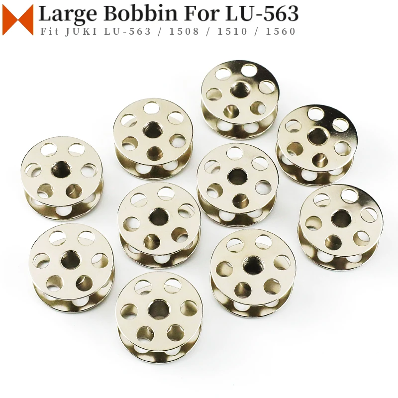 10 PCS B9117-563-000 Steel Bobbin Fit JUKI LU-563,1508,1510,1560,LH-1182,3188, 3578A, Brother B872, B875, DN-260-22, DN-265-22