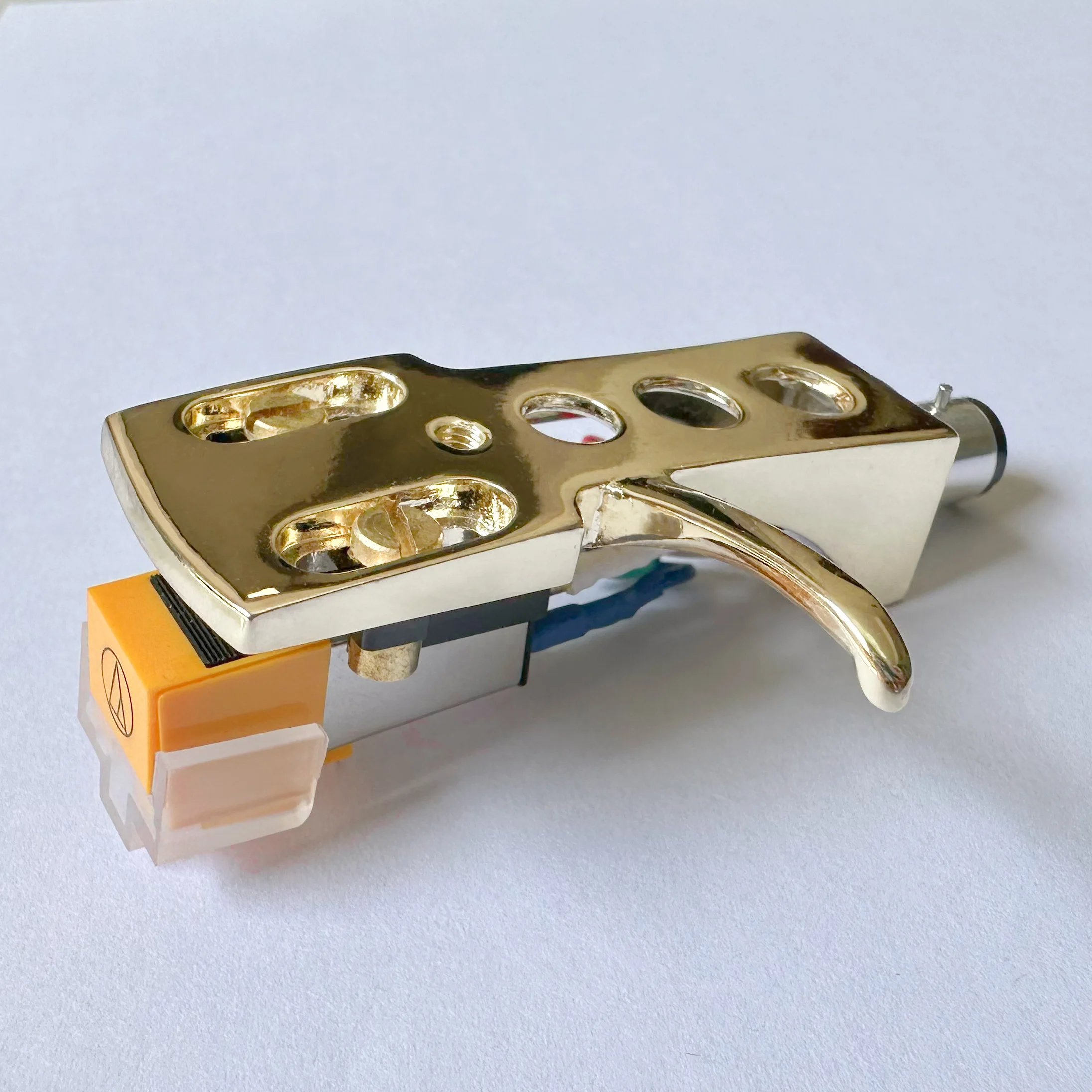 gold plated Headshell, mount,AT91 cartridge and stylus, needle for Pioneer PL-A450, PL-15D, PL-510A, PL-55DX, PL-55X, PL-150