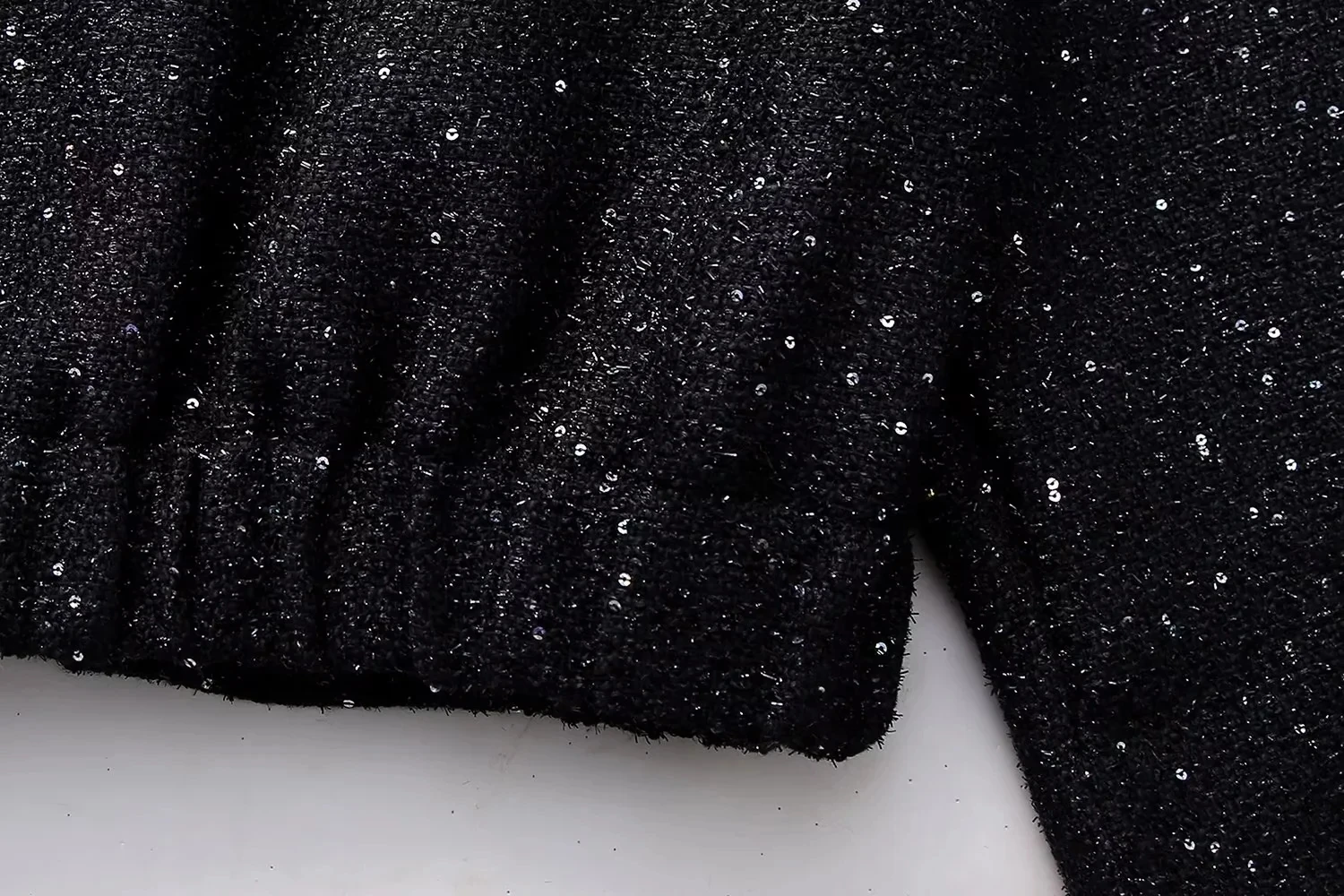 Nlzgmsj Frauen Shiny Pailletten Jacke Y2k Gold Farbe Stehkragen Langarm Kurzarm Mantel Herbst Winter Damen Hohe Streetwear – Detail 8