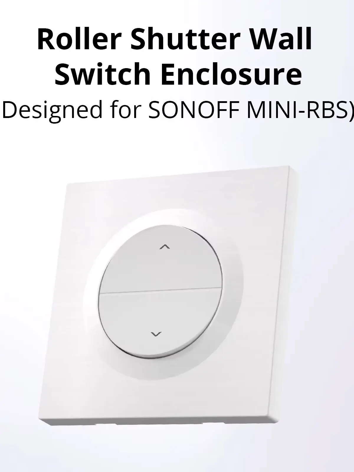 SONOFF ERBS Fusion Series Rollladenschalter Gehäuse – kompatibel mit EU-Unterputzdosen, feuerfestes PC-Gehäuse, Clip-On Design