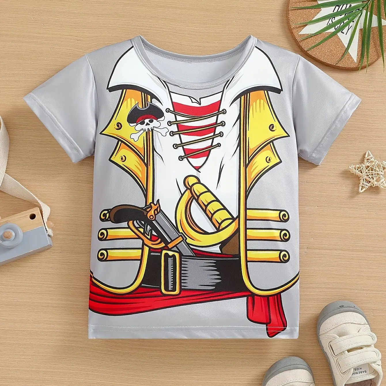 Summer Children\'s Short-Sleeved Kids Cartoon Role-Play 3D Printed Fashion Tops T-Shirts Loose Boy Girl Breathable Casual Clothes