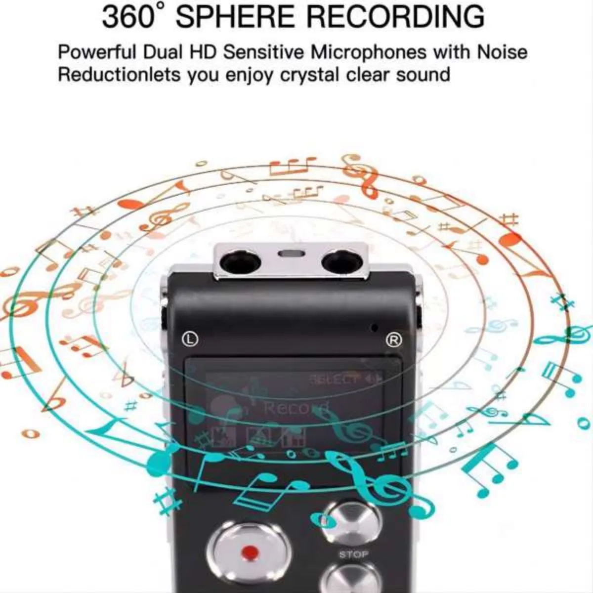 8GB مسجل صوت رقمي مشغل MP3 صوت صغير مسجل الصوت المهنية محرك فلاش USB صغير تسجيل الإملاء