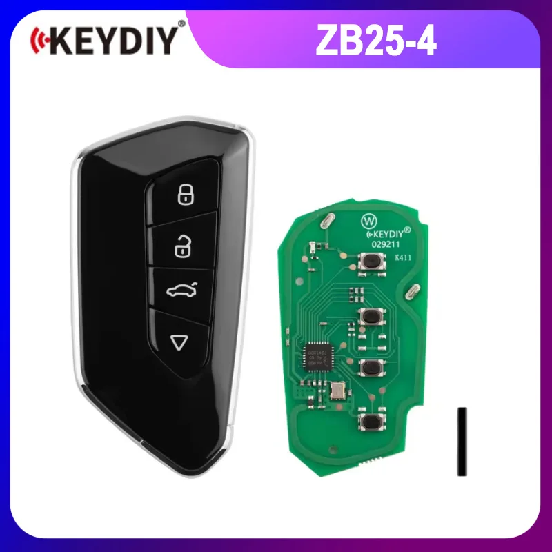 KEYDIY KD ZB25-4 Universal Smart Remote Key 4 Buttons Compatible with VW Type