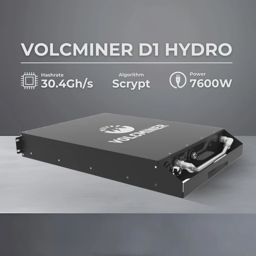 Volcminer D1 Hydro 30.4Gh/s 33Gh/s 7600W Litecoin Dogecoin Bells Computer Data Processor Miner
