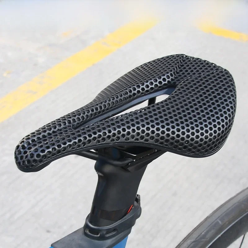 AliExpress BUCKLOS 3d Bike Saddle 143MM 155MM Bicycle 3d Printed Saddle Racing Bike Seat Cushion Breathable MTB Road Bicycle Seat