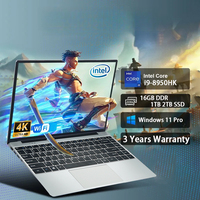 14.1 Inch Portable Windows 11 Pro Laptop Computer Intel Core i9 8950hk HD Screen 16GB RAM 1TB 2TB SSD Gaming laptops Pc Gamer