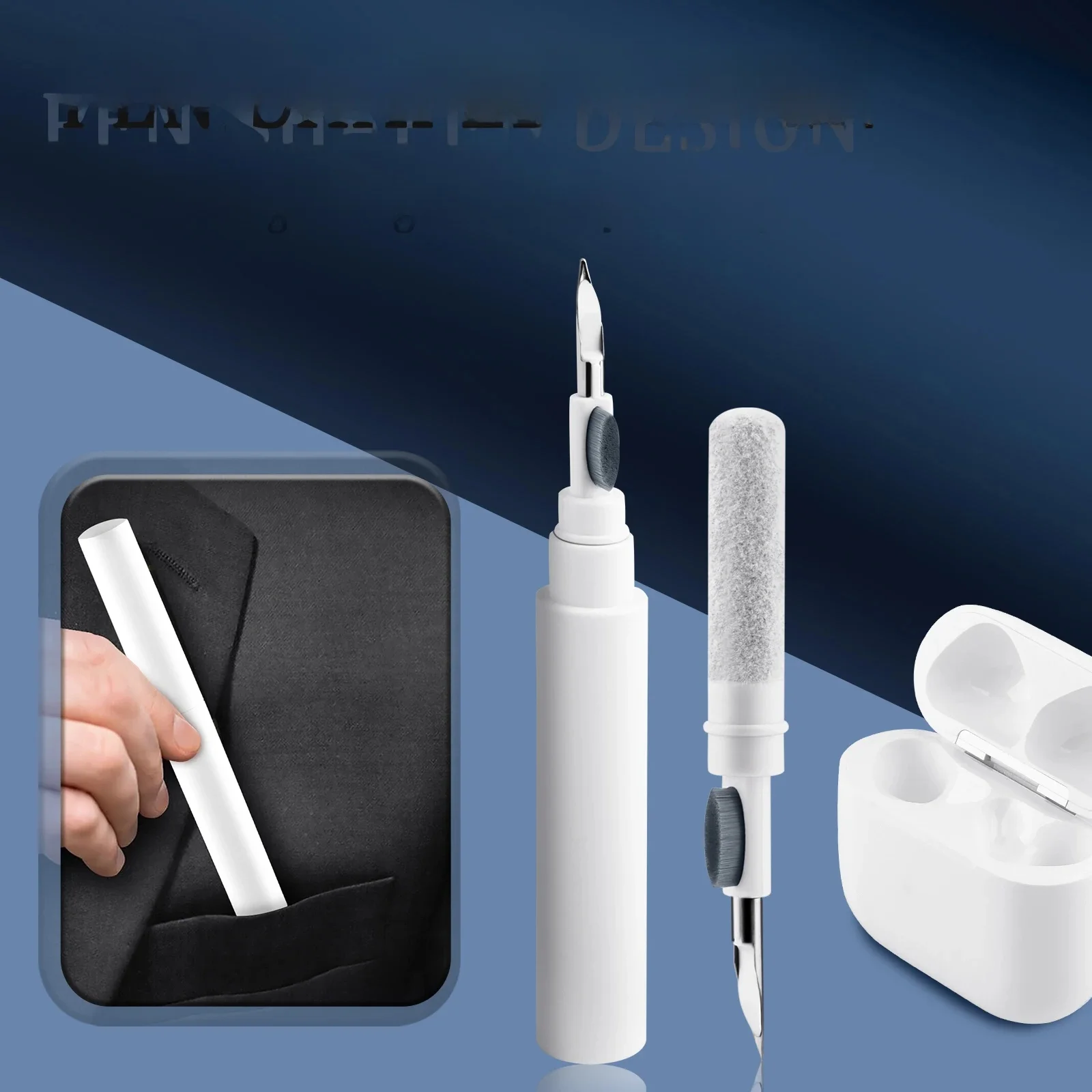 Outils de nettoyage d'écouteurs Bluetooth 3 en 1, pour Airpods Pro 1 2 3 4, étui pour écouteurs, stylo de nettoyage, brosse pour Samsung Xiaomi Huawei