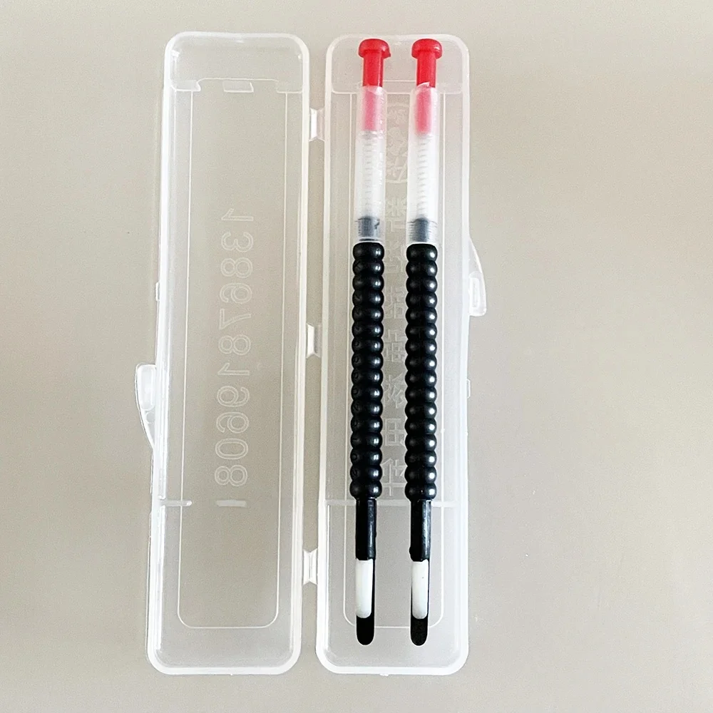 Stylo de transfert de cellule d'oeuf de larves de greffage de ressort, type chinois, rétractable avec la langue, outils d'apiculture d'élevage de reine, 2 pièces par boîte