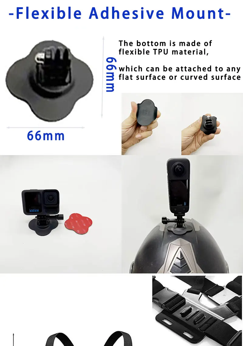 50-in-1 Action-Kamera Zubehör-Set für DJI Osmo Action 5 Pro 4/3 GoPro Hero 13 12 11/10 Insta360 AKASO Yi Sjcam Action-Kamera – Detail 5
