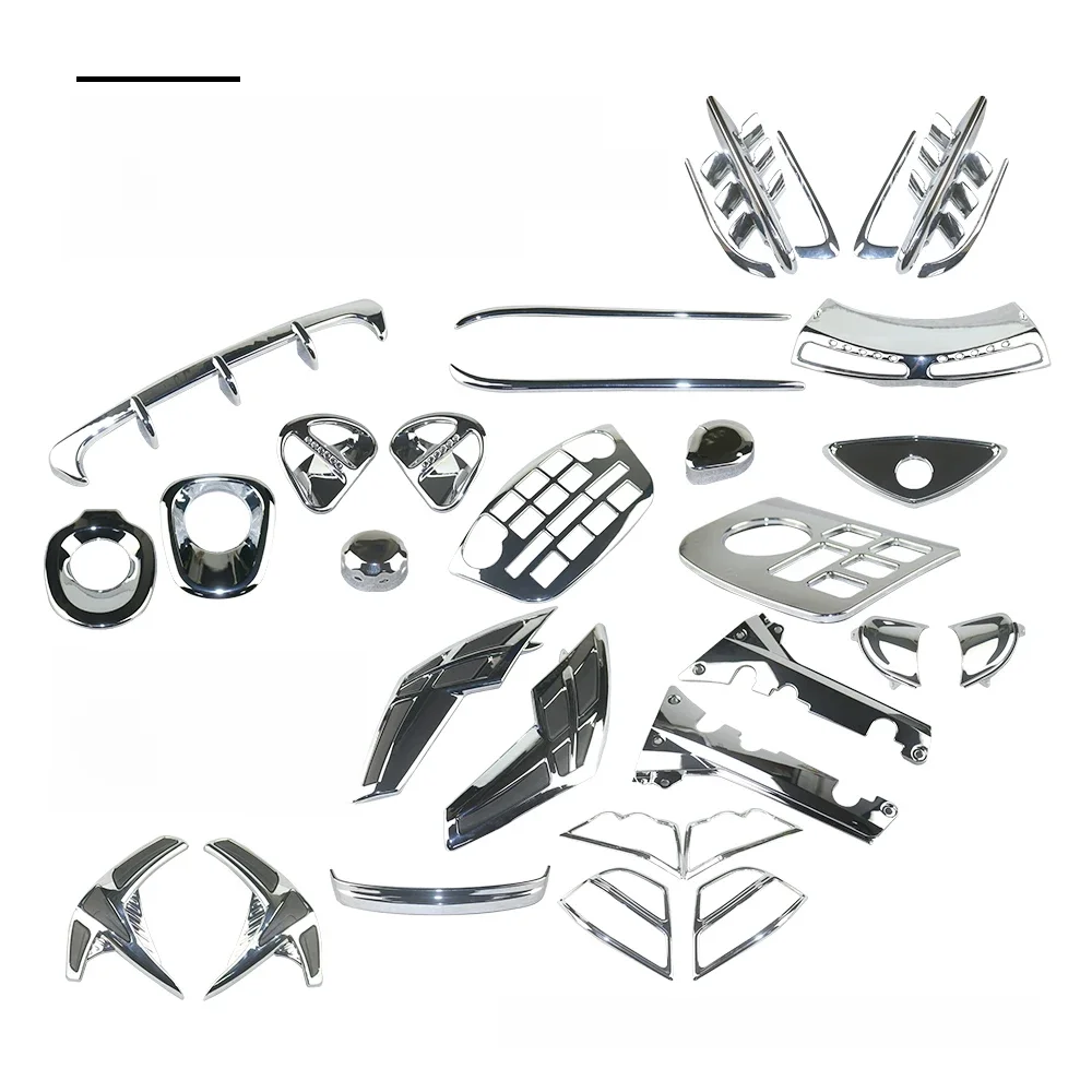 Couvercle Kiev illage de garde-boue arrière pour Honda GoldOOGL1800, pièces de décoration chromées en plastique ABS, carénage de moto, 2001 ~ 2011