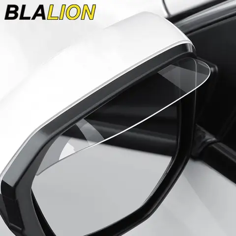 BLALION 2PCS Car Rearview Mirror Rain Eyebrow Rain Shield Universal Rearview Snow Sun Visor Rain Cover Safe Driving Accessories