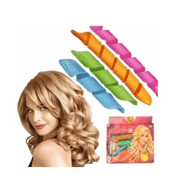 Alat Pembuat Pengeriting Pengungkit Rol Rambut Penataan Rambut 18 Buah