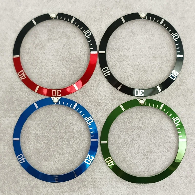 37.5mm aluminiowa ramka zegarka wkładka NH35 pierścień obudowy pasuje do Submariner NH35 NH36 etui do nurkowania Bezel pierścień części mężczyźni zegarek prezenty — zdjęcie 2