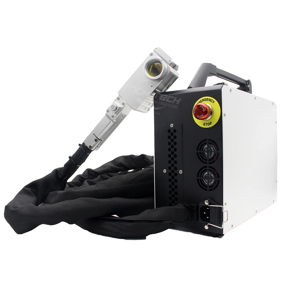 Tochtech 50W 100W Clean Rust Handheld Fiber Laser Cleaning Machine Pulse for Metal Portable Backpack