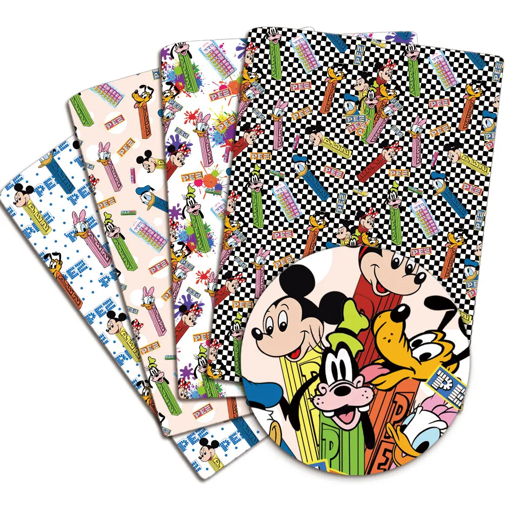 Disney Cartoon Biologische Patroon Polyester Katoenen Doek Decal Voor Een Enl Enl Papieren Handdoek Kinderen Thuis Textiel Naaie