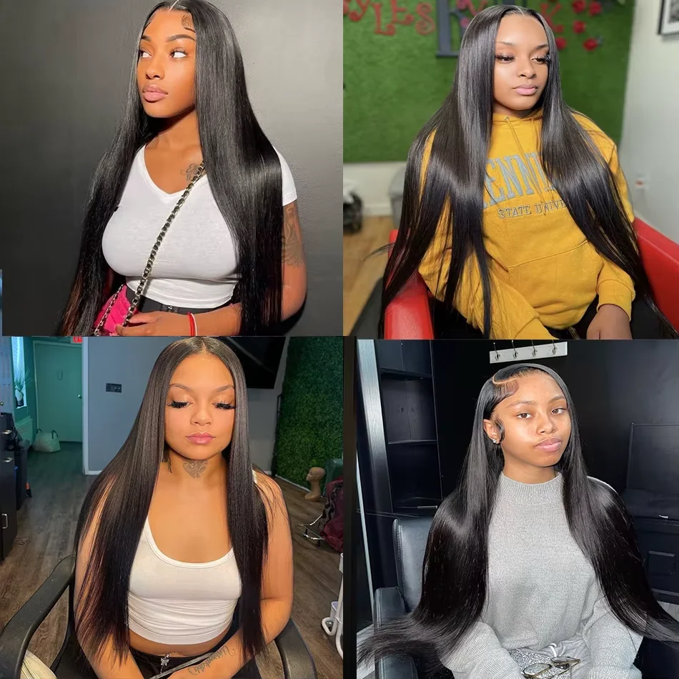 Extensiones de cabello humano brasileño virgen sin procesar Remy 15A de alta calidad, lacio hueso, 26 y 28 pulgadas, 3 o 4 paquetes, doble weft 7