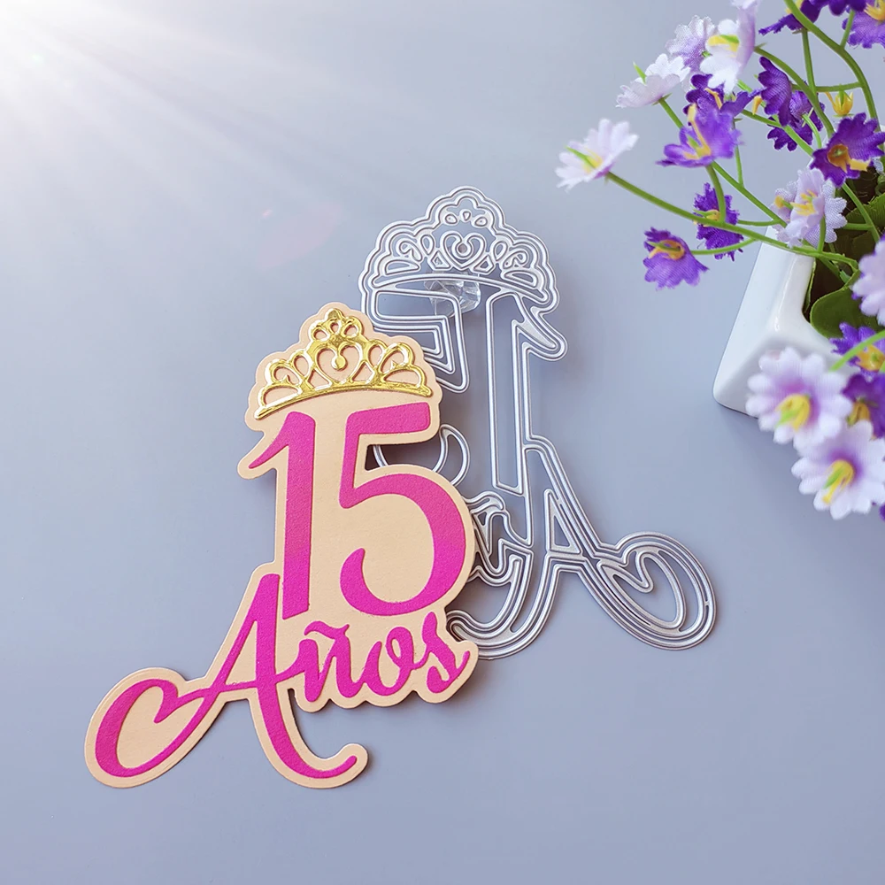 

Beautiful 15 years old die-cutting dies scrapbook decoration embossed photo album decoration card making DIY crafts