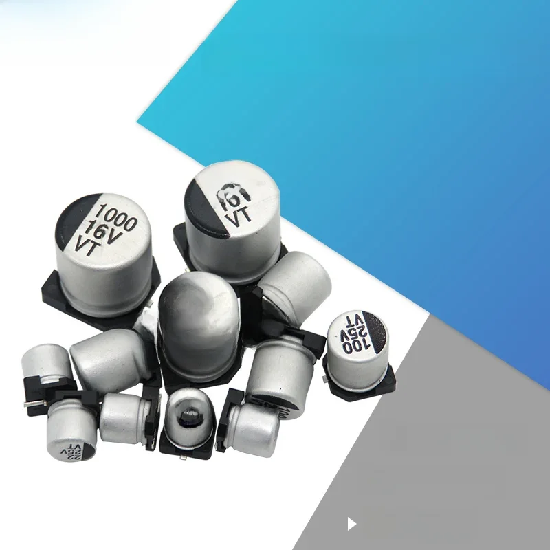Puzzles électrolytiques SMD en aluminium, nouveau, 6.3V, 10V, 16V, 25V, 35V, 50V, 1UF, 2.2UF, 4.7UF, 10UF, 47UF, 100UF, 220UF, 330UF, 470UF, 680UF, 10 pièces