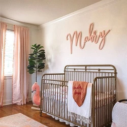 Large Name Sign for Wall Baby Name Cutout for Nursery Big Name Sign for Wedding Baby Shower Gift Wall Decor Wooden Sign Custom