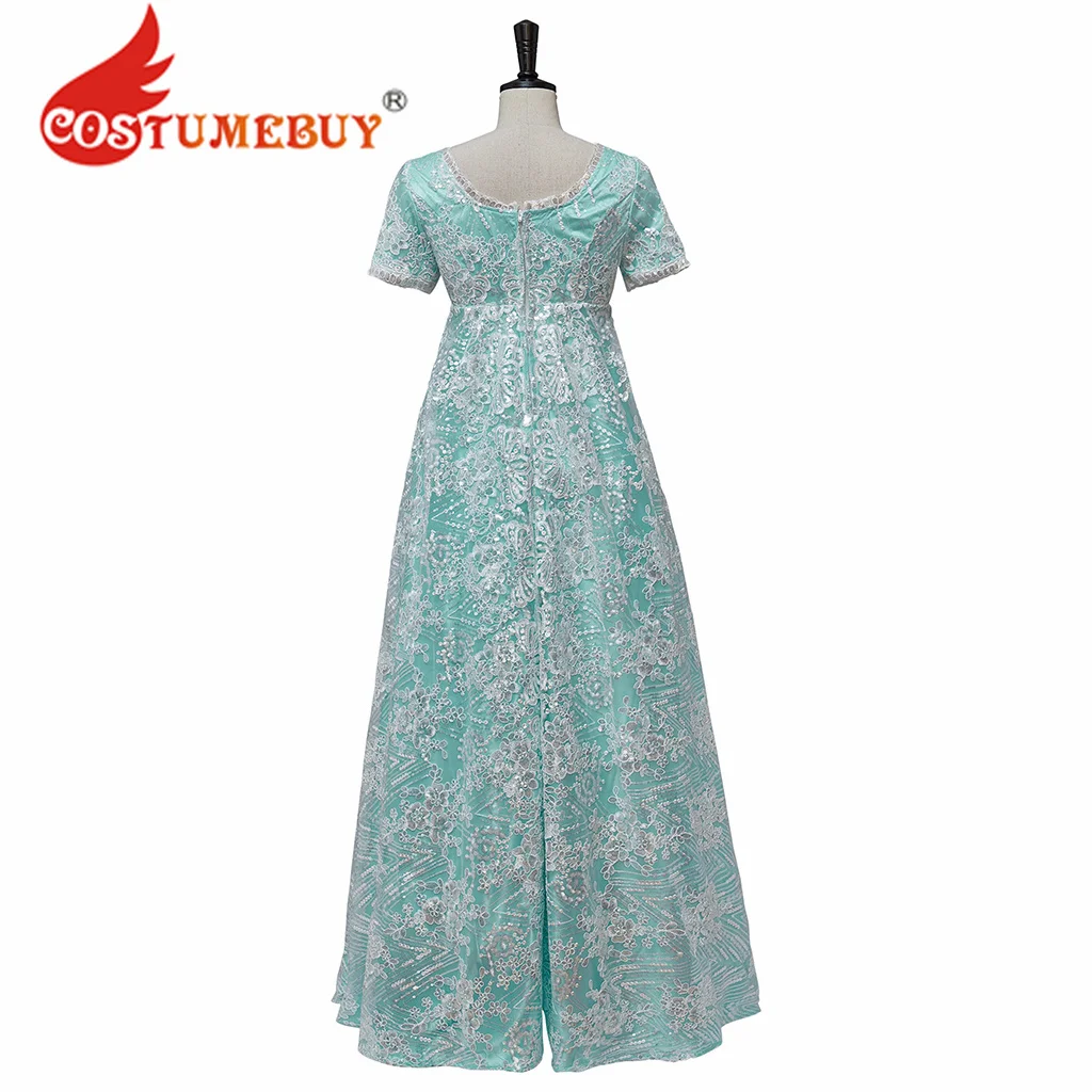 CostumeBuy Kate Sharma Dress Cosplay Costume High Waistline Regency Era Dress Ball Gown Jane Austin Tea Party Costume