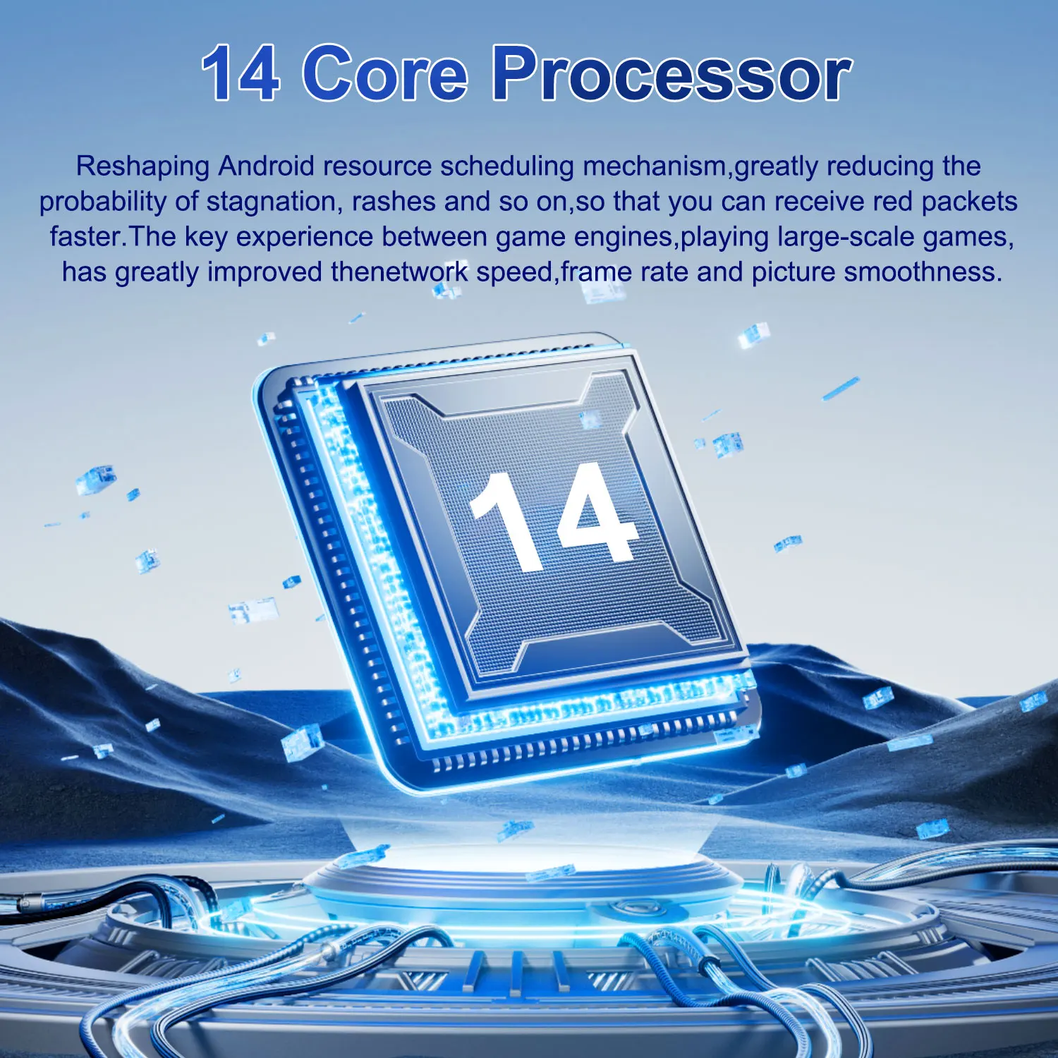 Picture 6: Android Tablet Big HD screen 10.36-inch 16GB RAM 1TB ROM 20000mAh Android 13.0 14 Core Tablets PC Type-C Dual Camera 16MP+32MP Dual SIM card Network WIFI Bluetooth GPS WPS Office Gifts