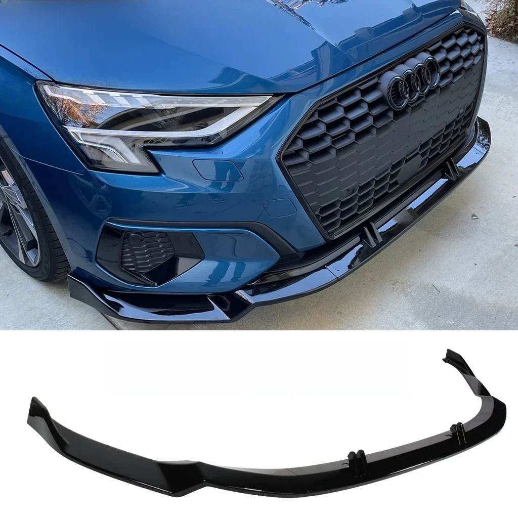 Voor Audi A3 8Y 2020 2021 2022 2023 2024 Auto Voorbumper Splitter Lip Diffuser Body Kit Spoiler Guard (niet A3 S3 S-lijn MODEL) - afbeelding 2